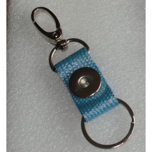 sleutel en tashanger blauw metalic