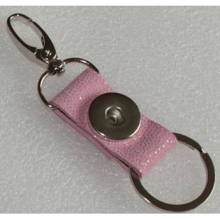 sleutel en tashanger roze glitter