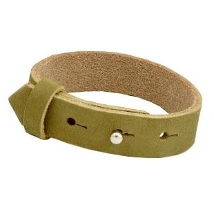   DQ cuoio armband 15mm v 20mm glas